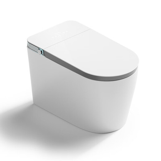 Jiumu Jomoo Offizielle leichte und intelligente Toilette Vollautomatischer Soforttyp Dual Wasserstraße Integrierter Wasserdruckbegrenzung Siphon Toilette Top -Fit -Version - graue Seite [Full Intelligence] 250 -mm -Lieferungspaketinstallation