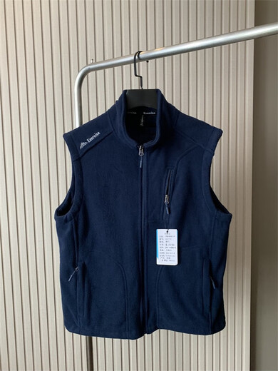 
Zhidou Dou reputation bull product for men and women same autumn and winter warm fleece horse clip vest outdoor sports sleeveless fleece women's black 9277B M