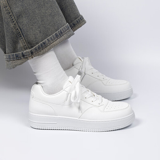 
Global Invisible Inner Heightening Small White Shoes Men's 2025 New Summer Breathable Men's Shoes Thick Sole Heightening Casual Board Shoes