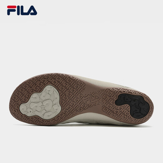 FILA 斐乐官方男鞋STEP复古运动鞋2025秋新款彩石鞋薄底鞋休闲鞋 燕麦棕-OM 42
