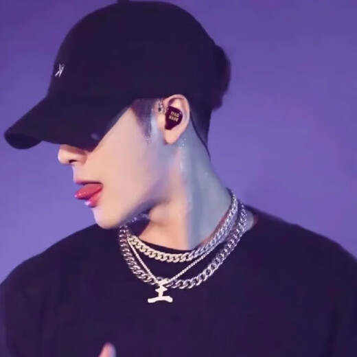 Yechi European and American street rap shining full diamond necklace Cuban chain bracelet hip-hop style nightclub bar men and women clavicle chain full diamond Cuban (necklace) 50cm silver