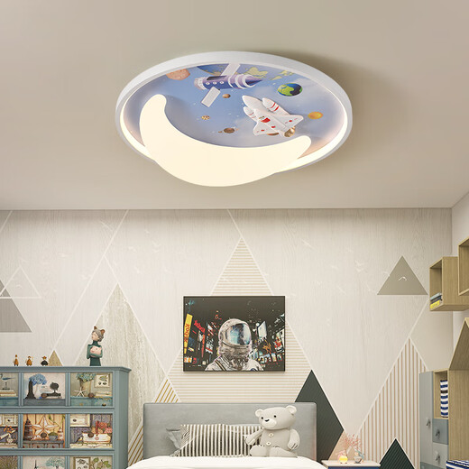 Top Pin Home Kinderzimmer Licht Astronaut Planet Boy Girls Kreative Deckenbeleuchtung moderne einfache Schlafzimmer Volles Spektrum 9756 Rakete
