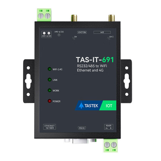 4g dtu模块rs485/232以太网口转4G远程plc监控透传通讯无线wifi TAS-IT-691