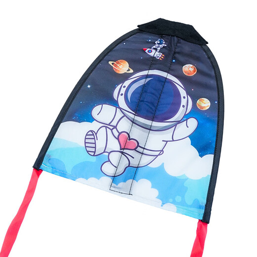 Zhizhou outdoor little boy and girl ejecting kite children's toys holding outdoor elastic rubber band flying kite square frisbee ejecting kite [Astronaut plus a rubber band model]