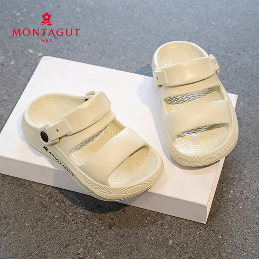 Montagut children's slippers, boys' shoes, summer sports non-slip sandals for children 6-12 years old, children's soft-soled beach shoes