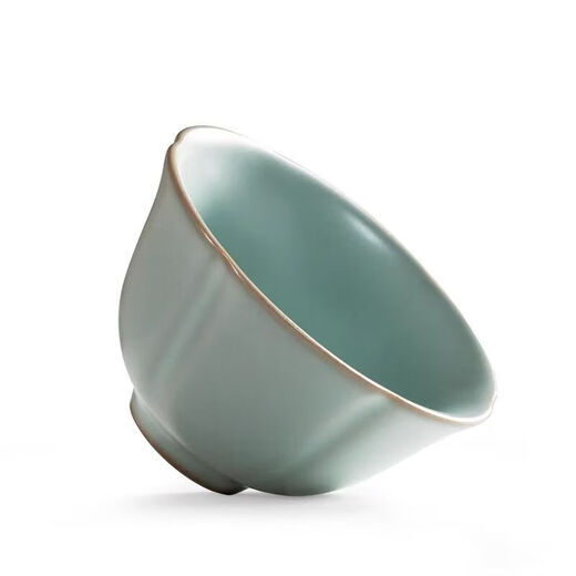 Tianqing Ru Kiln Master Cup single cup opening can hold high-end handmade ceramic tea cup Ru porcelain Kung Fu tea cup tea cup One Ru Kiln Master Cup