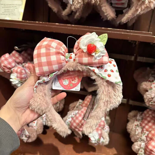 XPEL Amusement Park Photo Cartoon Cute Headband Women's Parent-child Headwear Face Wash Headband Princess Bow Hair Accessory Hairpin Minnie Bow Headband 1