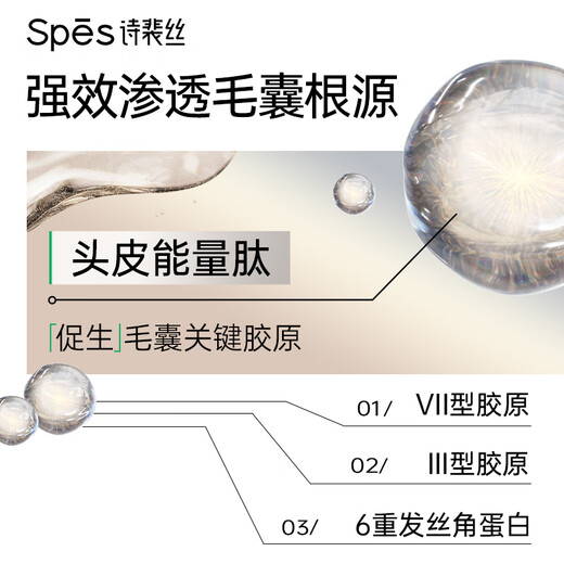 Spes诗裴丝【宋佳同款】多肽精华蓬松控油蓬蓬瓶300ml*2洗护套洗发膏