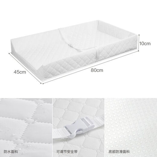 Three-sided protective diaper table can be used to hold a crib baby diapers to change and assisted massage artifact. It cannot be hung up (only placed on flat ground)