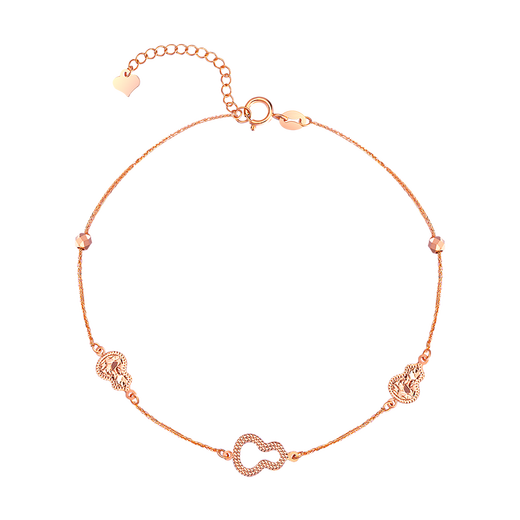 Water shell gold 18K gold gourd bracelet. 18K rose gold gourd bracelet as a holiday birthday gift for girlfriend. 18K rose gold gourd bracelet is about 1.3 grams. The more you pay, the less you pay.