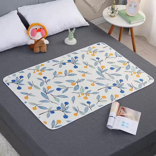 Waterproof cooling pad, diaper pad, aunt pad, baby diaper pad, waterproof cooling pad for the elderly, girls menstrual period pad, five-layer anti-leakage, non-slip Star Dew 80x120cm