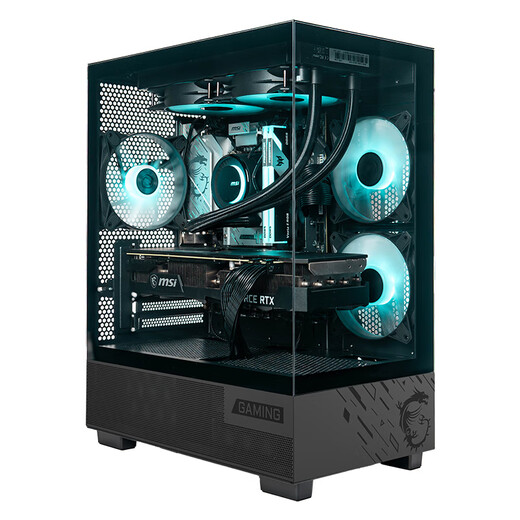 MSI AMD R7 7800X3D/9700X/5060Ti/5070/9070XT Desktop Assembly Computer Game Esports Delta Mobile Computer Host DIY Assembly Machine Configuration Twelve 9700X+RTX5060Ti