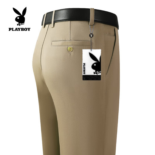 Playboy (Playboy) Frühlings- und Sommer-Dünne Hosen mittleren Casos Casual Hosen formaler Kleid mit älteren Businessanzug Herrenhosen [Sommer] Hosen 9902 Schwarz dünn 29 [2 Fuß 2] Taillenumfang