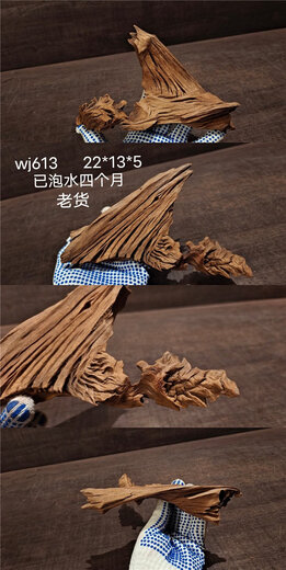 Mu Yilin wheat, Malay flowing wood, micro-small small sinking wood fish tank landscaping ornaments South American style native pet tree roots light gray 1047