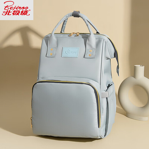 Velvet Ártico 2025 Nuevo bolso madre Mother Bag Mother Bag a prueba de agua Multifuncional Bolsa de leche de gran capacidad Polvo Bag Color de color caqui [28 litros impermeables en espesas] Entrega al carruaje de los niños colgando