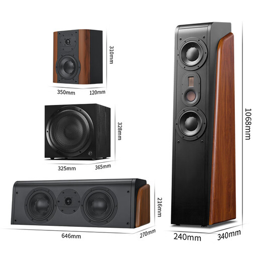 惠威（HiVi）D3.2MKIIIHT+天龙X1600功放 家庭影院音响套装5.1声道木质落地式客厅电视音箱