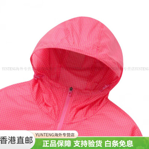 
KOLON SPORT solid color zipper hooded jacket jacket for women hot pink casual versatile comfortable and simple hot pink M