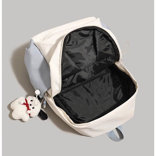 [Fabricante de Xinxiu Li] Mochila de tela de nylon nueva mochila de gran capacidad para la bolsa de viaje de la escuela universitaria de los estudiantes universitarios amarillo + el mismo colgante de estilo [correa de hombro reforzado]