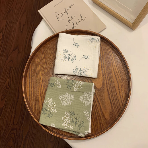 Fan Ye’s Pure Cotton Gauze Baby Square Square 3 Emballage Nouuntiment Super Soft Baby Face Coundre pour enfants serviette de mouchoir pour enfants
