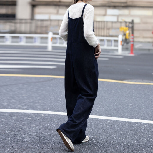 
Demana [Good to take off] Not easy to fade denim loose straight-leg casual overalls for women 2025 autumn style