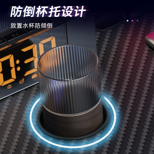 Desk Bed Desk Computer Desk Dormitory Small Table Laptop Folding Table Gaming Table Large Lazy Gaming Table Carbon Fiber Black - Card Slot + Cup Holder Stable T Leg 70*48*30cm Widened - Can Hold Keyboard