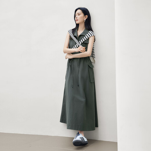 Dialog Work Style Style Trefferstring Taille-Hugging-Hemdkleid für Frauen 2025 Sommer Neues High-End