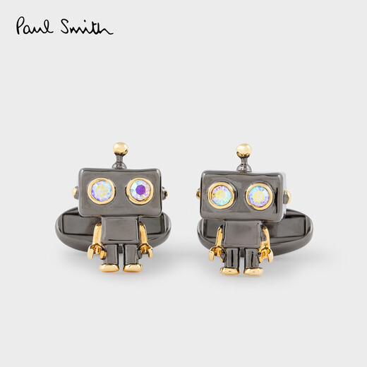 paul smith men's shirt cufflinks robot cufflinks French shirt sleeve nails exquisite holiday gift grey