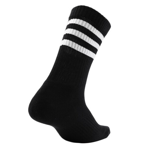 阿迪达斯 （adidas）男袜女袜 新款休闲袜子健身训练透气时尚条纹休闲中筒袜户外中袜 FH6629 M