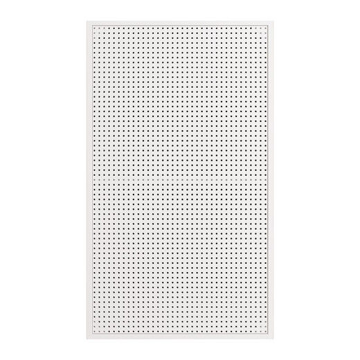 Hole plate iron stainless steel punching hook rack power tool custom hardware storage wall display rack with frame Thickened model 12040cm-white