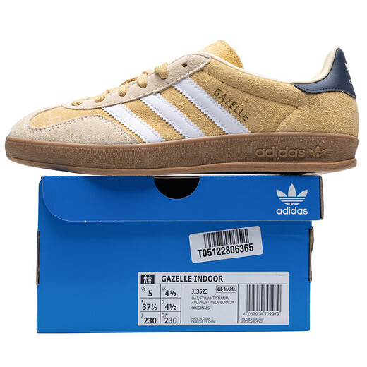 Adidas Clover Men's Chaussures et chaussures pour femmes 2025 Été Nouveau Gazelle Indoor Fashion Casual Low Top Sneakers JI3523 37