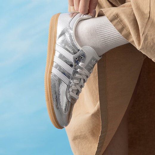 Adidas Clover Frauenschuhe 2025 New Sambaog Casual Board Shoes de Training Shoes Jr0035 Offizieller authentischer IH4882/White 38