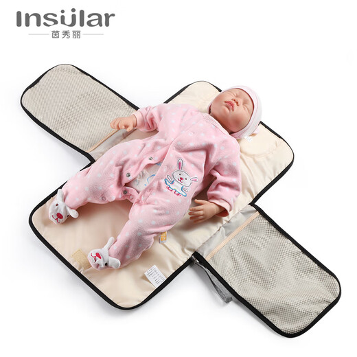 Insular Portable Baby Changing Pad Diaper Bag Multifunctional Baby Changing Table Water Maternal and Infant Supplies Maca Red One Size