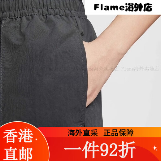 耐克女裤2025夏季新款运动休闲透气舒适松紧梭织短裤FV6623 深灰F XS