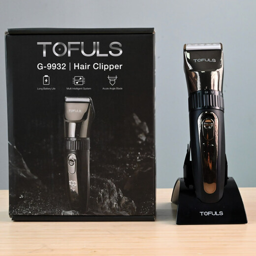 三选优品TOFULS理发器电推剪剃头电推子自用精剪全套配件多款选电动理发器 g-9928 灰色理发器