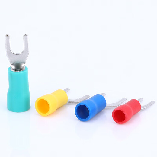 SV12532 Fork-shaped cold press terminal SV2324256 Pre-insulated sleeve Y-type U-type terminal 1000 SV1.25-8 (M8) 1000 pieces/pack Red