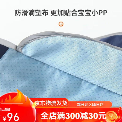 CLCEY婴儿背带宝宝抱娃器抱新生儿大童1-6岁横前抱式简易透气四 格里蓝