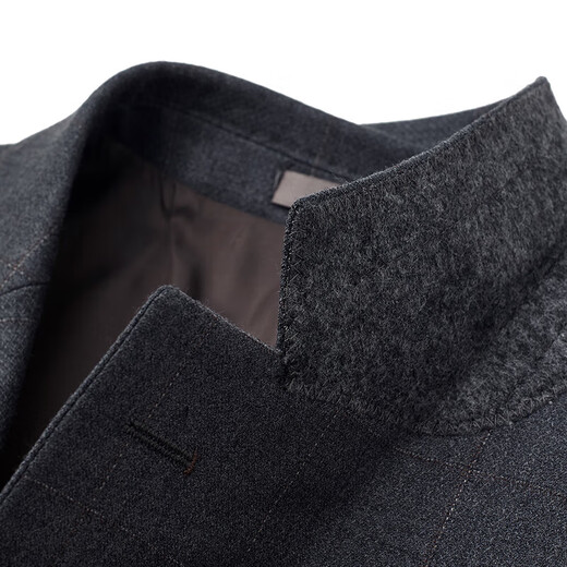 Angel Bird wool suit (single top) men's formal suit jacket EBB243238U volcanic ash plaid 50B