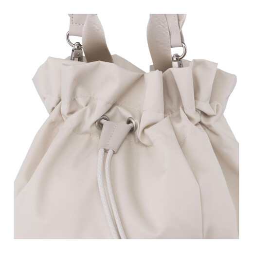 La couleur solide de North Face Bonney, le cordon de crampon simple et polyvalent ouvre et fermer le sac à dos en nylon pour les femmes crème crème