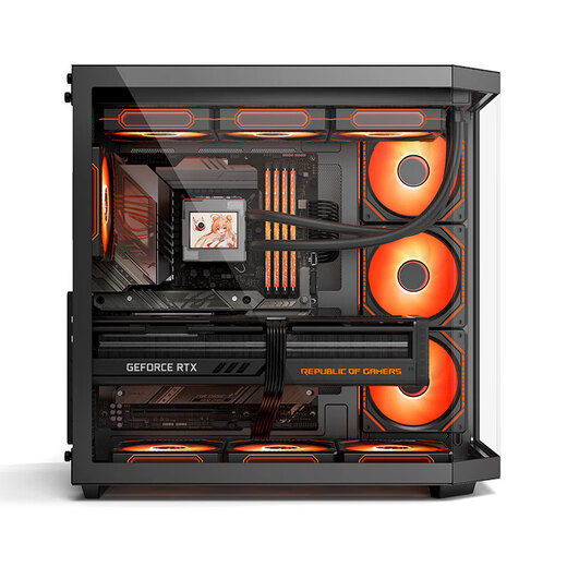 AMD Ryzen 7 9800X3D host RTX5080/5070TI/RX9070XT graphics card thousand frames e-sports game deep learning design desktop computer DIY assembly machine complete machine 2 9800X3D/B850M heavy gunner/no graphics card