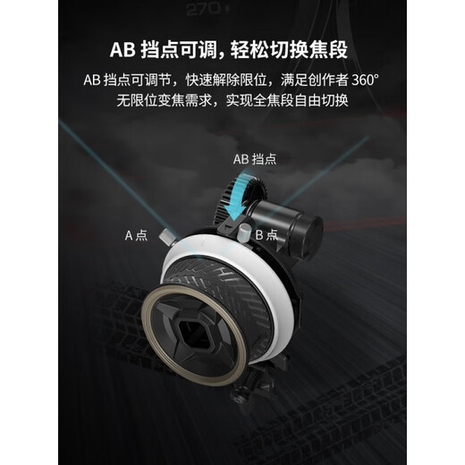 
SmallRig Mini Focus Universal Camera SLR Wireless Portable Mini Zoom Manual Focus Lens Adjustable Remote 62.5-64.5 Seamless Focus Ring 3291
