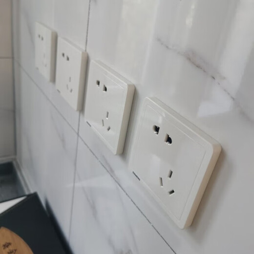 Siemens switch socket elegant white/grey 5 five-hole one two single open dual control household power wall panel one open dual control (elegant white)