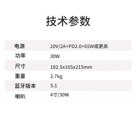 Zhuole Electric Bass Speaker 2025 New BA-30 Portable OTG Live Recording, Playing and Singing Full-range Analog Dynamic Sound BA-30 White + JM60 Metronome + Gift Package