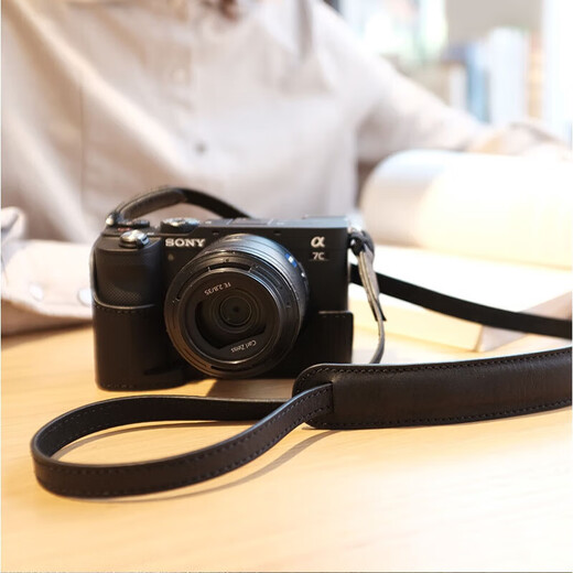 Convient pour Sony 7 Camera Sac Micro Single Protective Cover Leather Case 7374 GOLINE CUIR 96400 Base A7C Crazy Horse Cuir [Cuir Base]