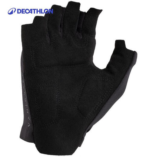 迪卡侬（DECATHLON）公路自行车半指速降手套初阶款手套-黑色L-4229059