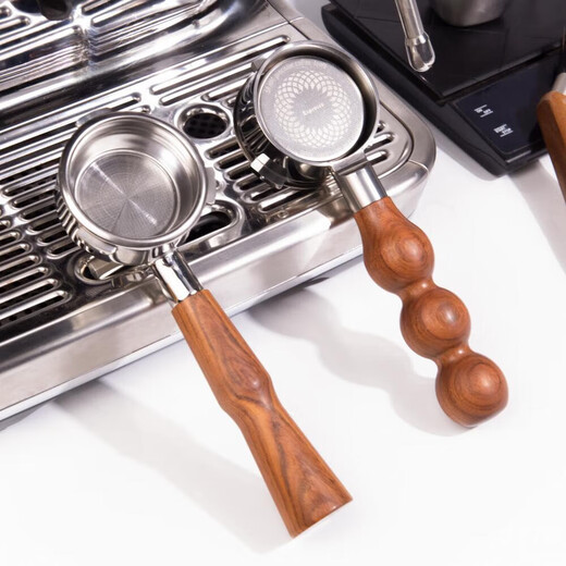 The first concept of 833 Haiyan Xiaofang pro/PE3899 coffee machine bottomless handle 58mm three-ear double-mouth bottom handle Contact customer service to replace