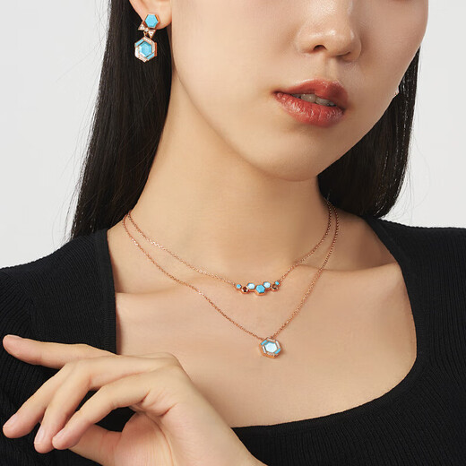 LOLA ROSE LOLA Rose Honeycomb Series Necklace Gemstone Necklace Women's Holiday Gift for Girlfriend Birthday Gift