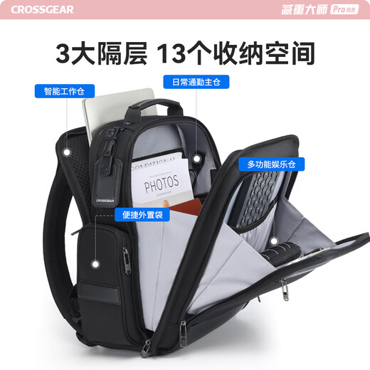 Cross medal weight loss master computer backpack large capacity business work commuting travel schoolbag female college student non-smart version
