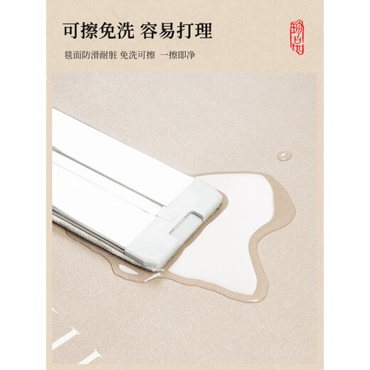 门垫入户脚垫室内新中式门地垫耐脏免洗pvc进门口防滑玄关地毯可 清闲雅居-ND-12358 100cm*160cm ccm层层检测 安全