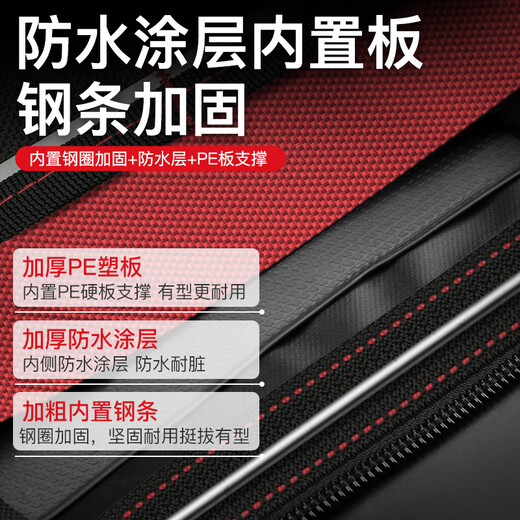 Delixi Electrical Electrical Tool Bag, Strong and Durable Electrician Hardware Box, Multifunctional Waterproof Portable Storage Bag, 20-Inch Thickened Model