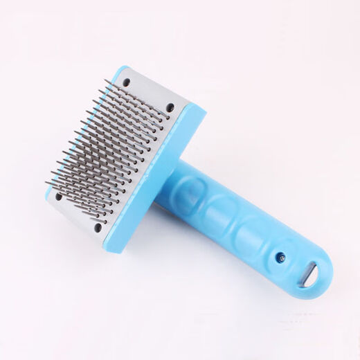 Jiajiemei Dog Hair Comb Dog Combing Artifact Golden Retriever Dog Hair Brush Large Dog Pet Knot Detangling Supplies Teddy Dog Needle Comb Upgraded Self-Cleaning Needle Comb - Special for Long Thick Hair